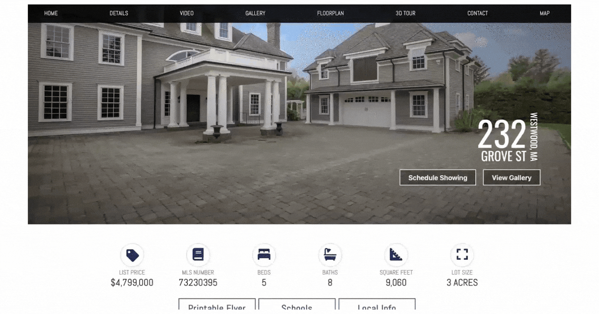 property website GIF video